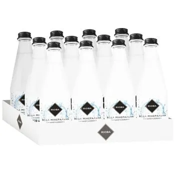 Вода мінеральна Rioba сильногазована 0,33л - Фото 1