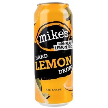 Пиво Mike's Lemon Hard Drink спеціальне 4,4% 0,5л - Фото 3
