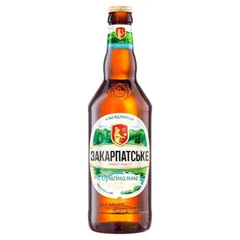 Пиво Закарпатське Оригінальне світле 4% 0,5л - Фото 4