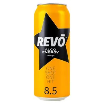 Напій слабоалкогольний Revo Alco Energy Mango енергетичний 8,5% 0,5л - Photo 1