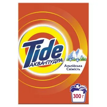 Пральний порошок Tide Аква-Пудра Альпійська свіжість для ручного прання 300г - Фото 3