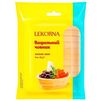 Тарталетка Lekorna Вафельне Лукошко 20г 24шт - Photo 1
