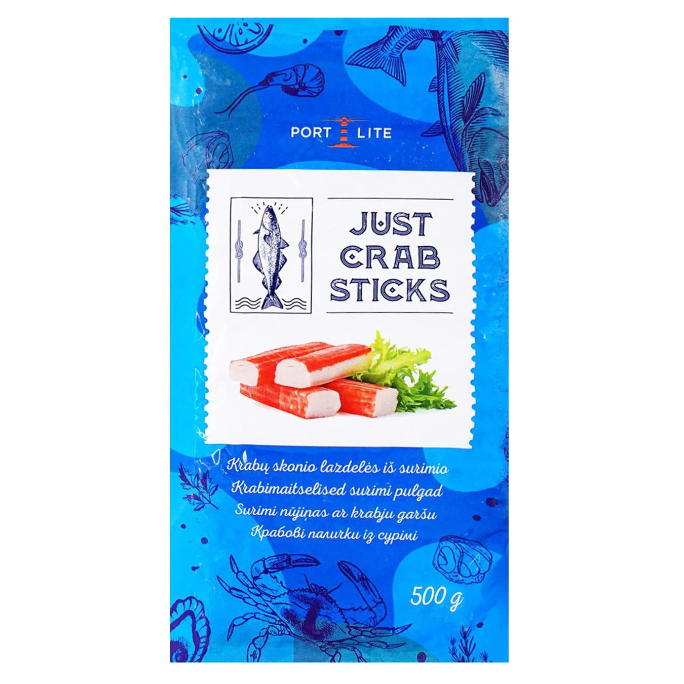 Крабові палички PortLite заморожені 500г - Фото 3