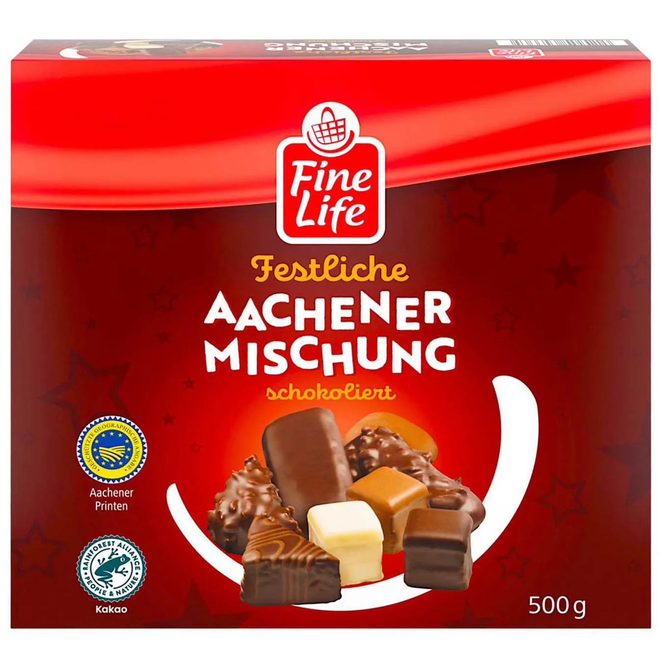 Асорті пряників Fine Life імбирні в шоколаді 500г - Фото 1