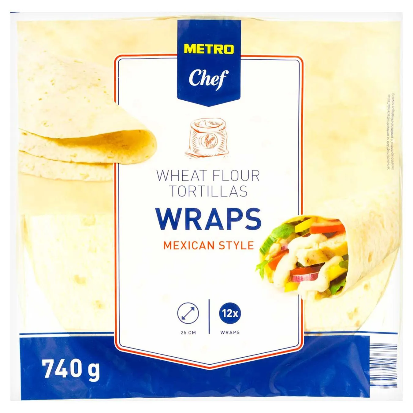 MC ТОРТИЛЬЯ 25СМ Х 12шт : ПШЕН - Фото 1