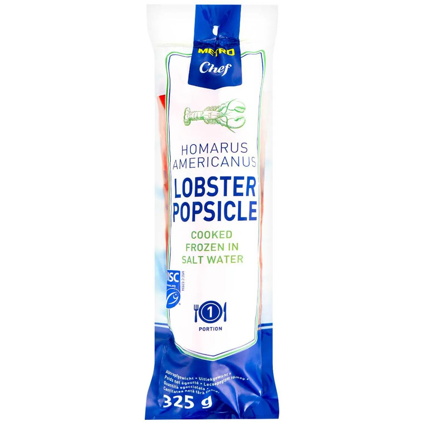 Лобстер Metro Chef варений швидкозаморожений 325г - Фото 1