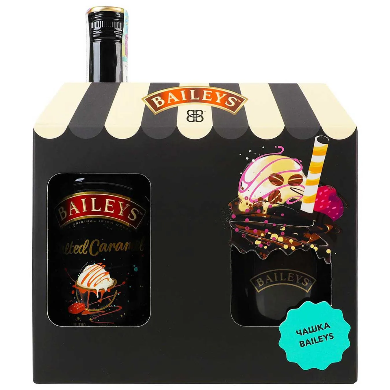 Набір Лікер Baileys Salted Caramel 17% 0,7л та чашка 300мл - Фото 1