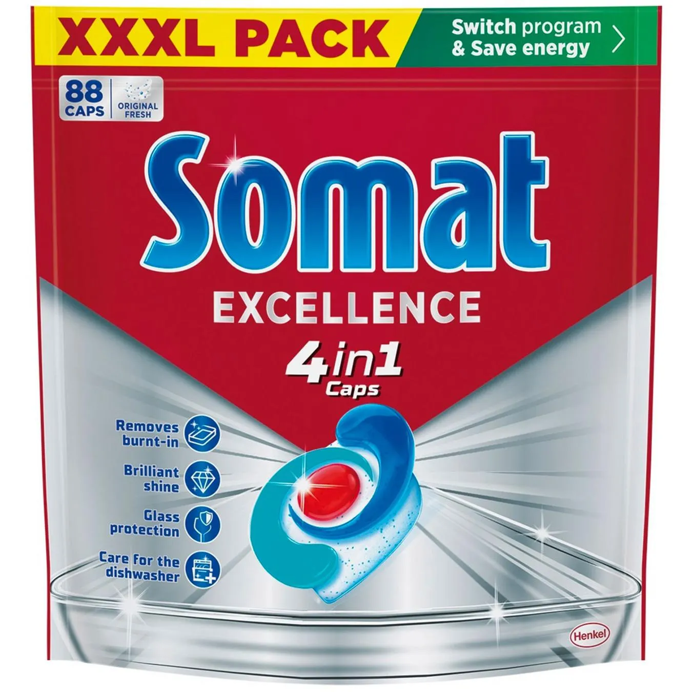 SOMAT ТАБ Д/ПММ EXCELLENCE 4IN1 88ШТ - Фото 1