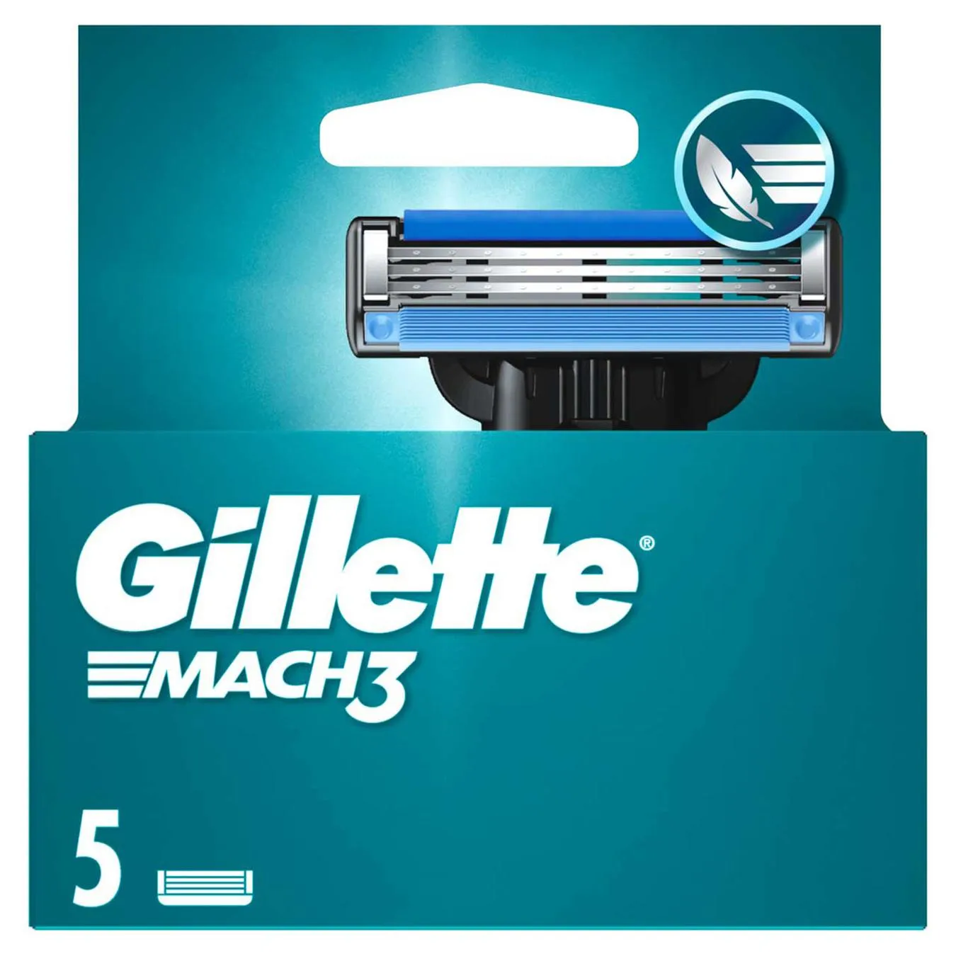 Картриджи для гоління Gillette Mach 3 змінні 5шт - Фото 1