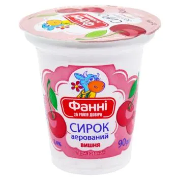 Сирок Фанні аерований з наповнювачем Вишня 3,4% 90г - Photo 4