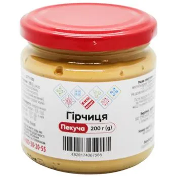 Гірчиця Еко Маркет Пекуча 200г - Photo 1