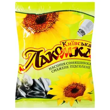 Насіння соняшника Київська Лакомка смажене підсолене 110г - Photo 1
