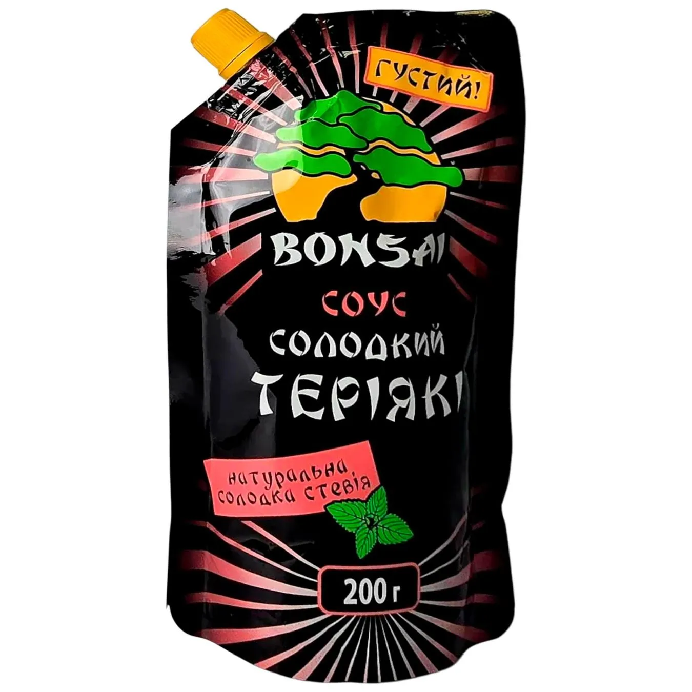 Соус Bonsai соєвий солодкий Теріякі густий 200г д/п - Фото 1