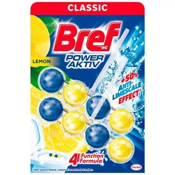 Блок для унітазу Bref Power Aktiv Лимонна свіжість 50г*2шт - Photo 7