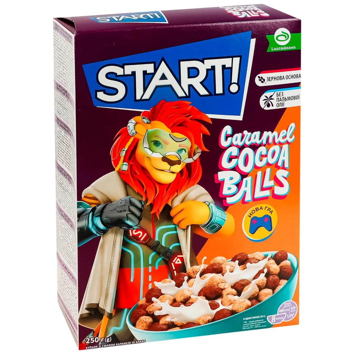 Сніданок сухий Start! Кульки зі смаком карамелі та какао 250г - Фото 1