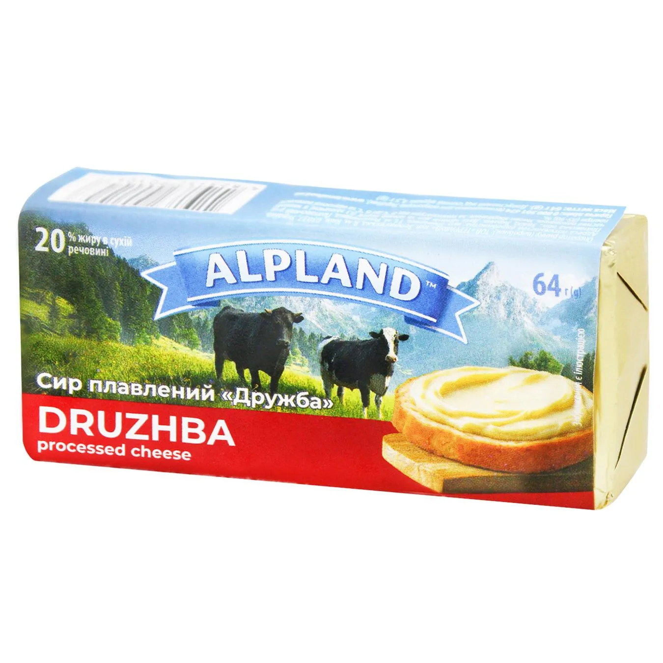 Сир плавлений Alpland Дружба 20% 64г - Фото 1