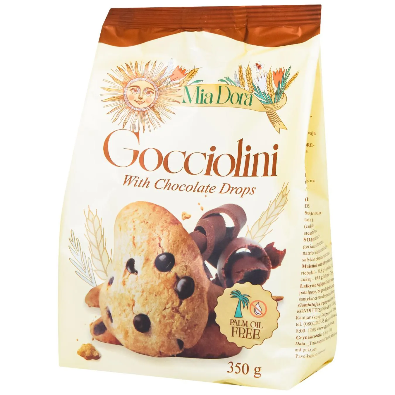 Печиво Mia Dora Gocciolini 350г - Фото 1