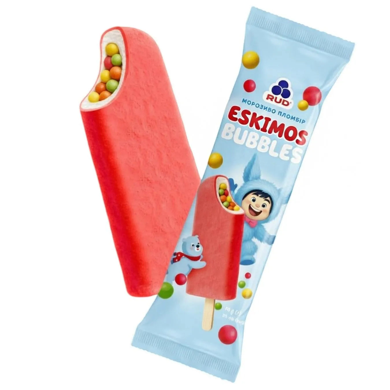 Морозиво Рудь Ескімос Bubbles 70г - Фото 1