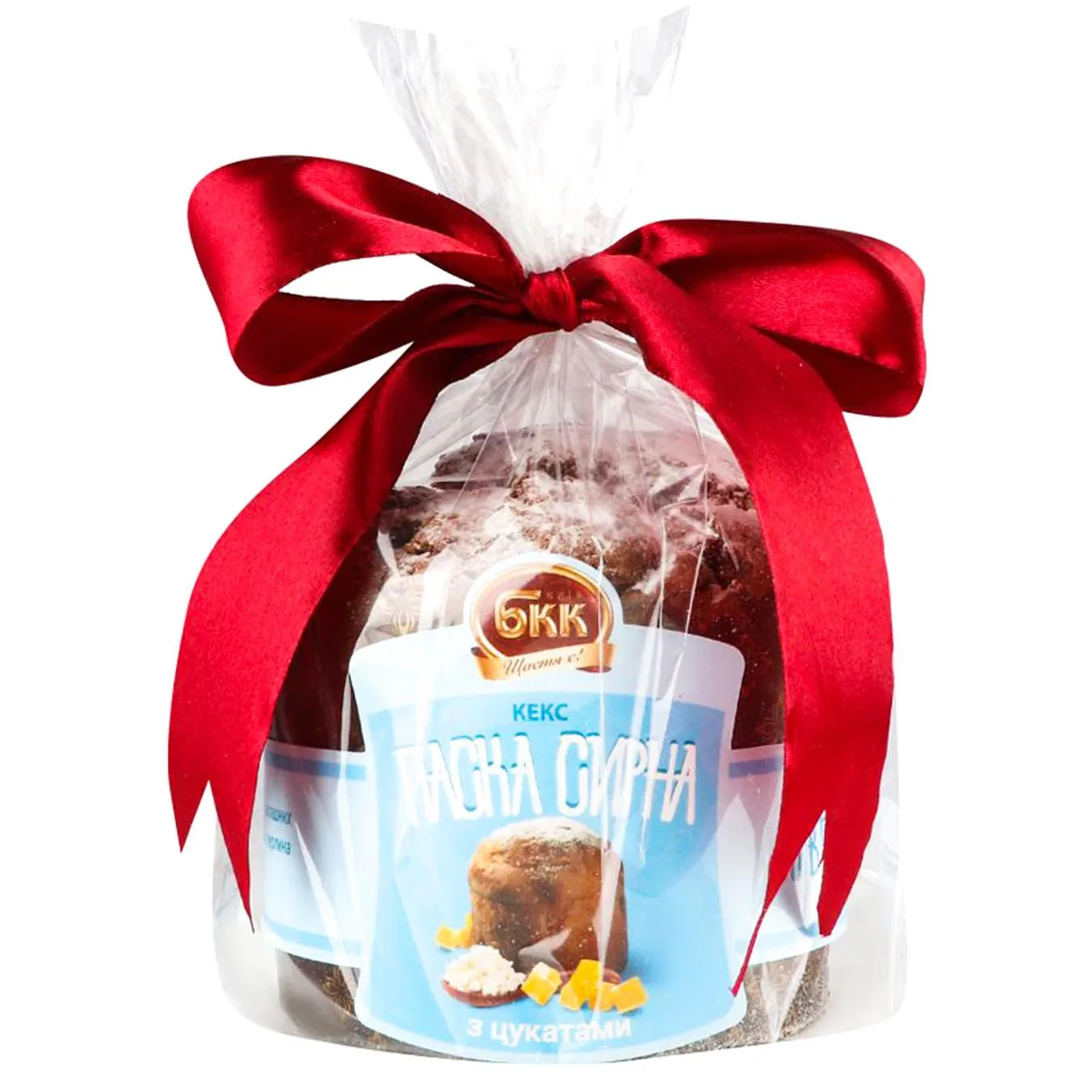 Кекс великодній БКК Паска сирна з цукатами 500г - Фото 1