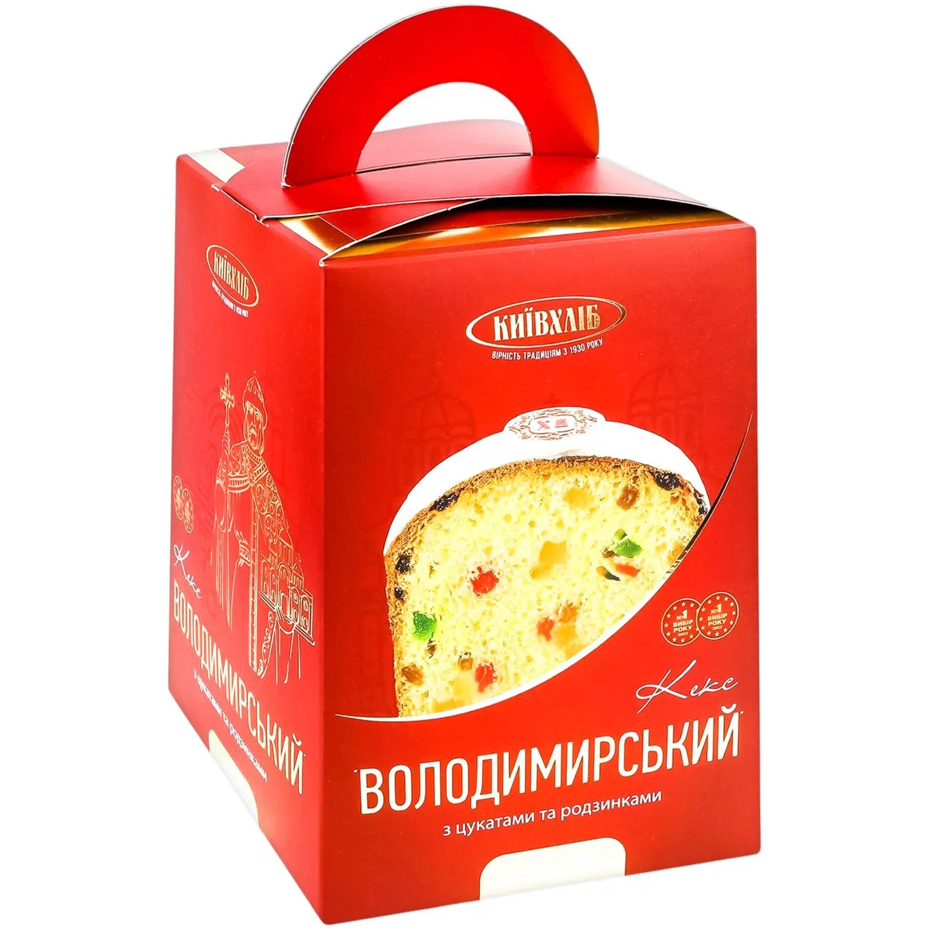 Кекс Київхліб Володимирський з цукатами та родзинками 600г - Фото 1
