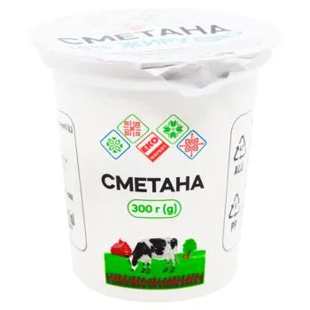 Сметана Еко Маркет 15% 300г - Photo 1