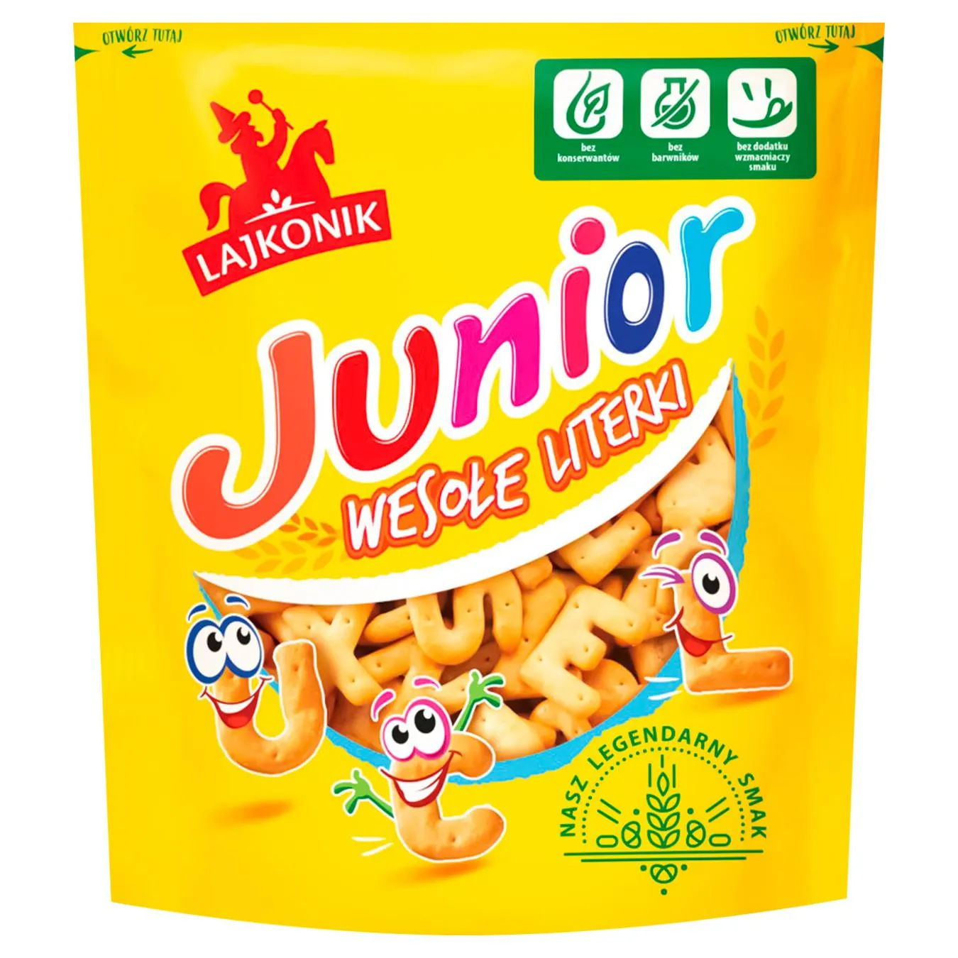 Крекер Lajkonik Літери солоний 120г - Фото 4