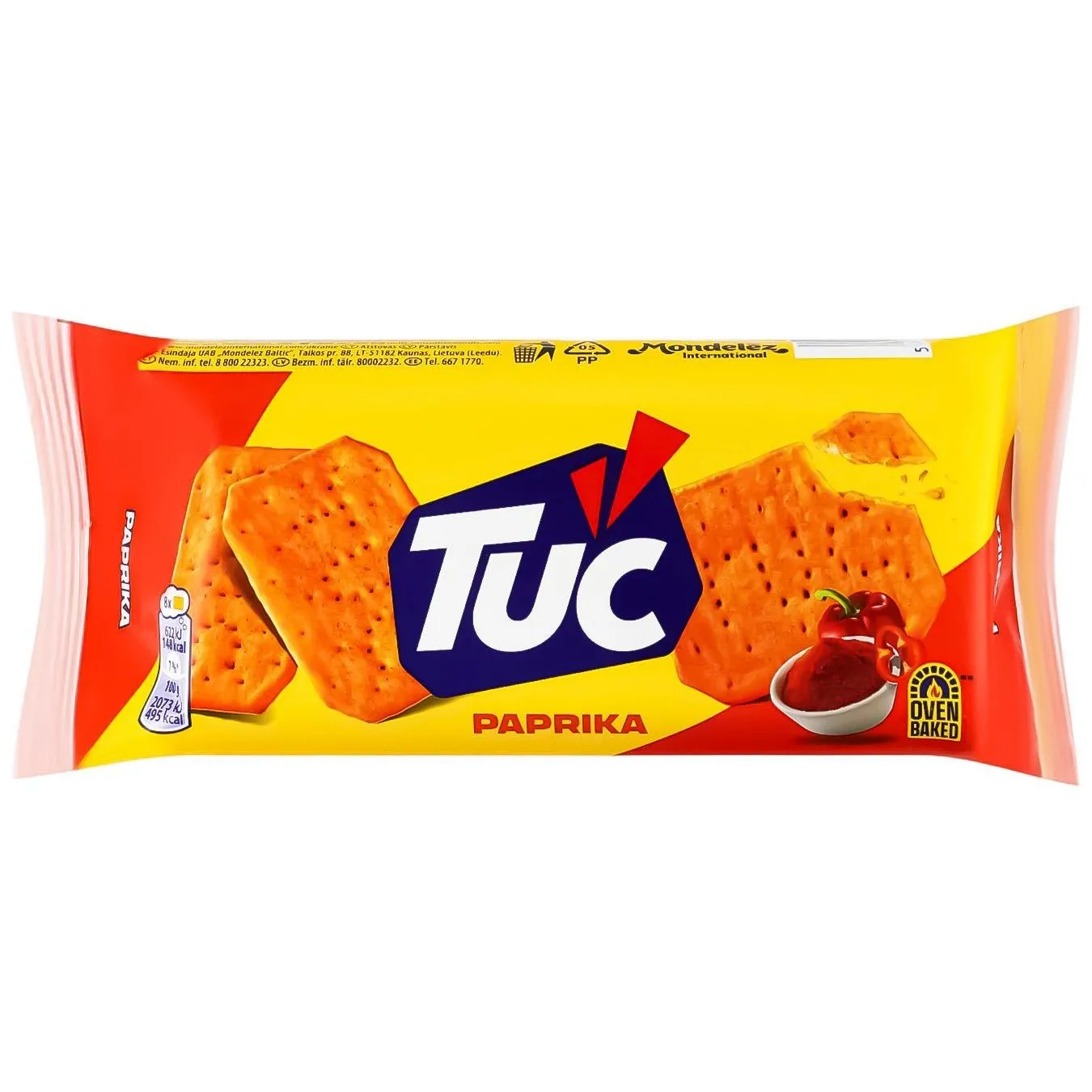 Крекер Tuc солоний зі смаком паприки 100г - Фото 7