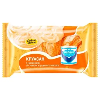 Круасан Добрий Звичай згущене молоко 65г - Photo 1