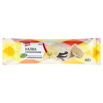 Халва Перший Ряд соняшникова ванільна 60г - Photo 1