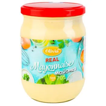 Майонез Olivia Real Mayonnaise 70% 500мл - Photo 1