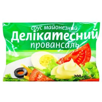 Майонезний соус Чумак Делікатесний провансаль 15% 200г - Photo 1