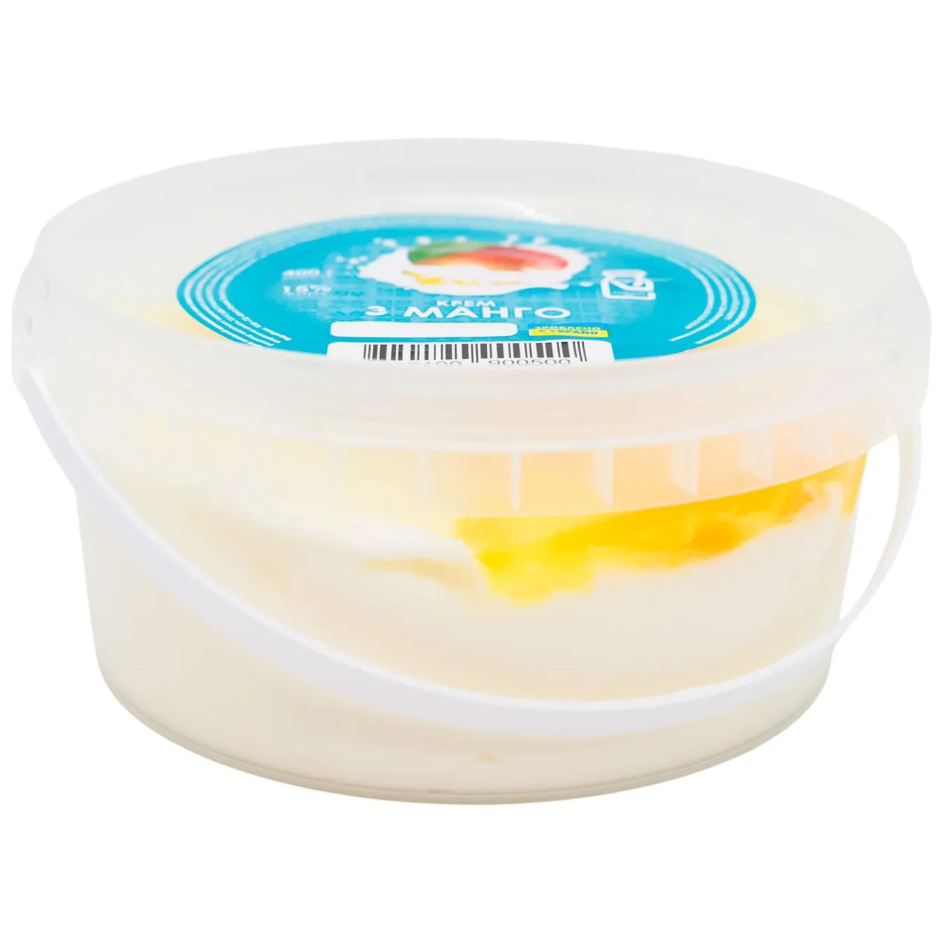 Крем сметанний Молочний дар манго 15% 400г - Фото 1