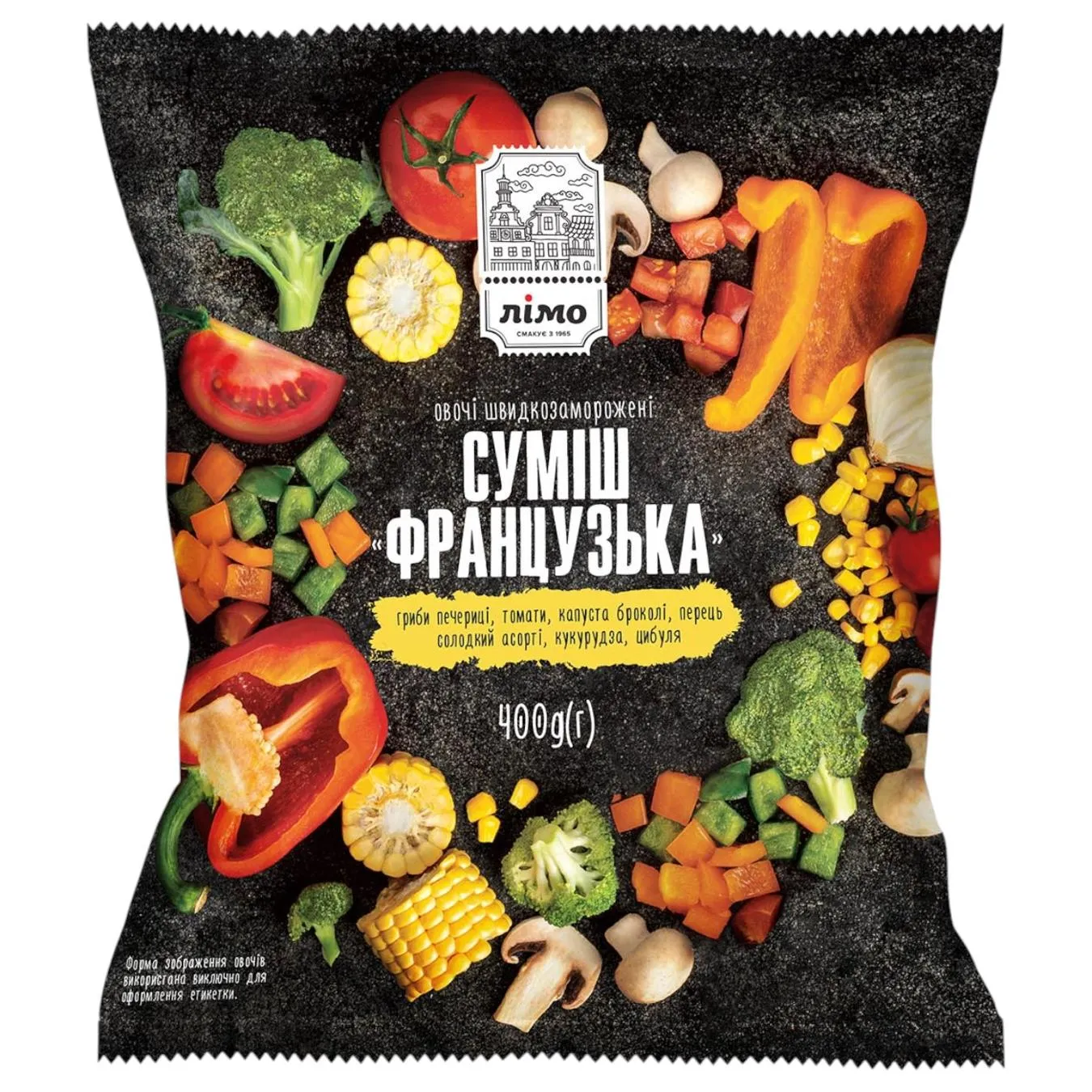 Суміш овочева Лімо Французька швидкозаморожена 400г - Фото 4