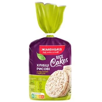 Хлібці Жменька рисові з насінням гарбуза 100г - Photo 6