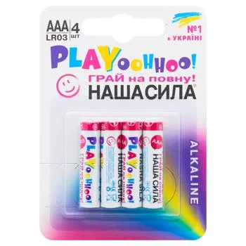 Батарейки Наша Сила Play АAА 4шт - Photo 1