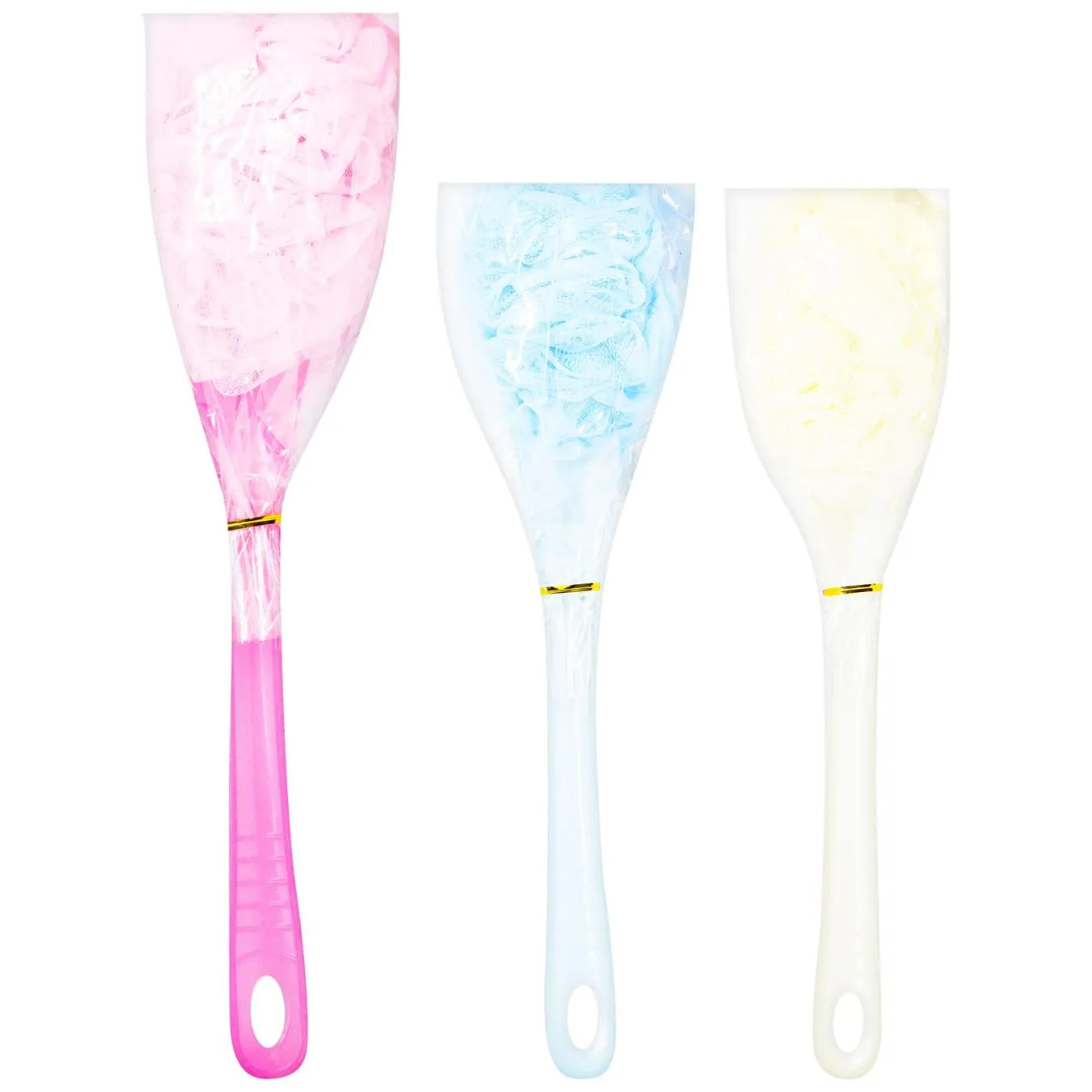 Мочалка лазнева ЗЕД Бант-щітка з ручкою 48х12см - Фото 1