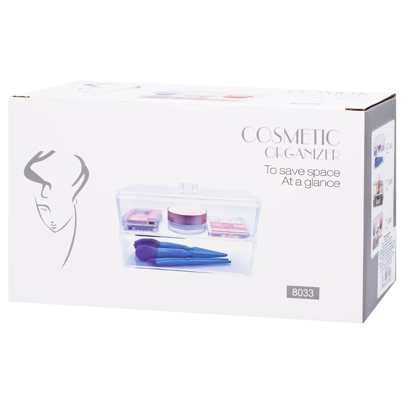 Органайзер для косметики ЗЕД 13х23х9см - Фото 1