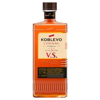 Коньяк України Koblevo V.S. 3 роки 40% 0,5л - Фото 1