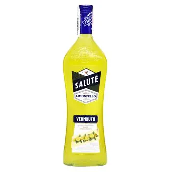 Вермут Salute Limoncello лікерний білий 12,5% 1л - Photo 1