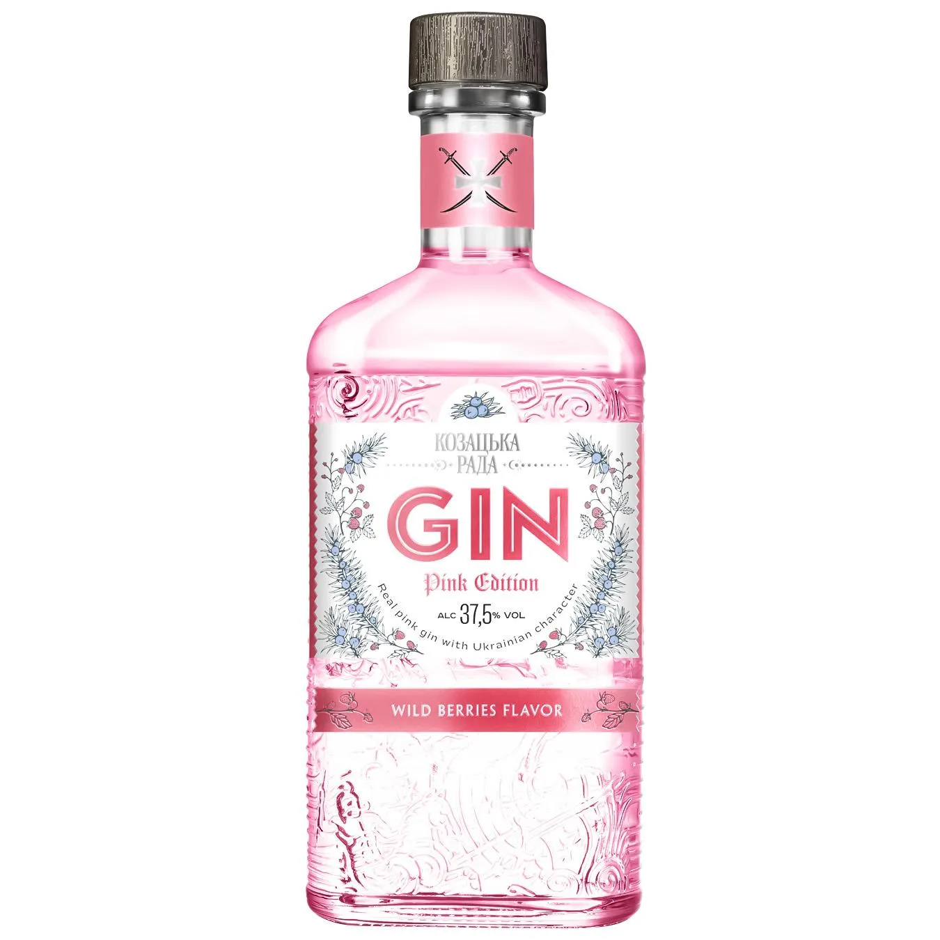 Джин Козацька Рада Pink Edition 37,5% 0,5л - Фото 5
