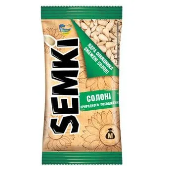 Ядра соняшника Semki смажені солоні 50г - Photo 1