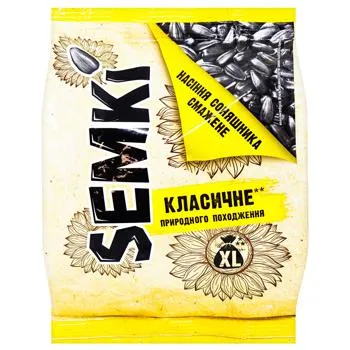 Насіння соняшника Semki класичне смажене 240г - Фото 1