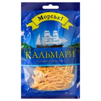Кальмари Морські сушені солоні 36г - Фото 4