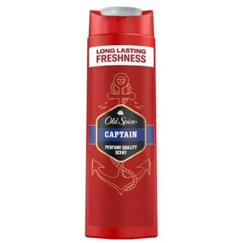 Гель для душу + шампунь Old Spice Captain 400мл - Фото 5