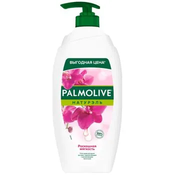 Гель-крем для душу Palmolive Натурель Розкішна м'якість Чорна орхідея і зволожуюче молочко 750мл - Фото 6