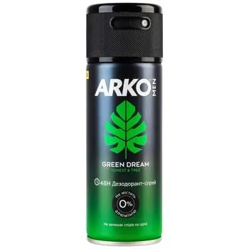 Дезодорант аерозольний Arko Men Green Dream Forest & Tree 150мл - Фото 6