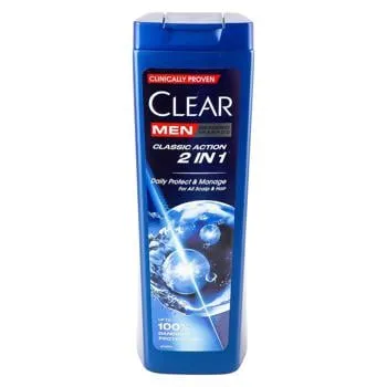 Шампунь Clear Men Classic Action 2 in 1 проти лупи 360мл - Фото 8