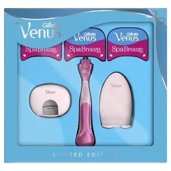 Подарунковий набір Venus бритва ComfortGlide SPA Breeze + 2 змінні касети + футляр + кріплення - Photo 1