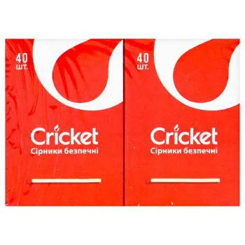 Сірники Cricket безпечні 10шт - Photo 1