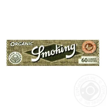 Папір для самокруток Smoking Organic 60шт - Photo 1
